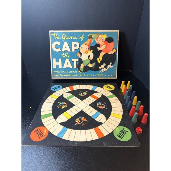 Vintage 1938 Whitman Cap the Hat Board Game - Picture 1 of 10